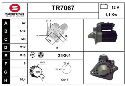 стартер SERA TR7067