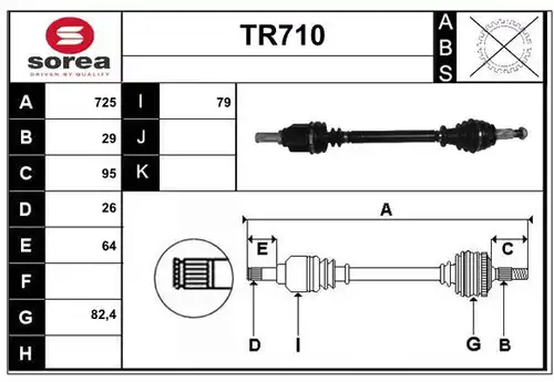 полуоска SERA TR710