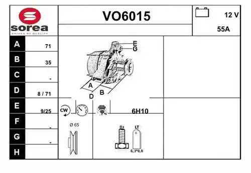 генератор SERA VO6015