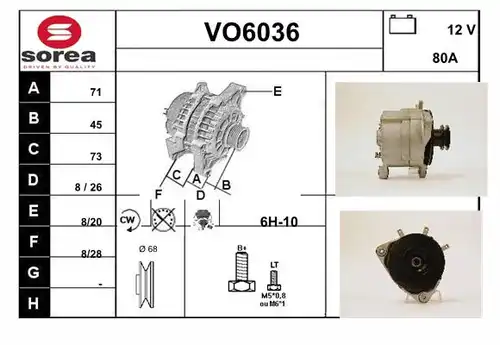 генератор SERA VO6036