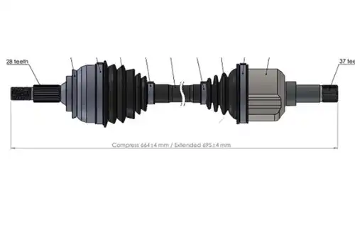 полуоска SERCORE 221803