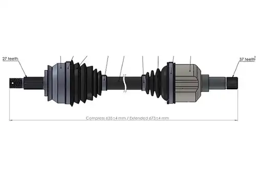 полуоска SERCORE 221809