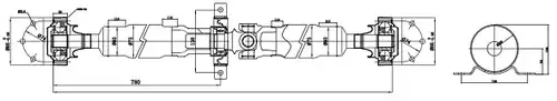 кардан, задвижване на оста SERCORE 32107