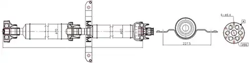 кардан, задвижване на оста SERCORE 32131