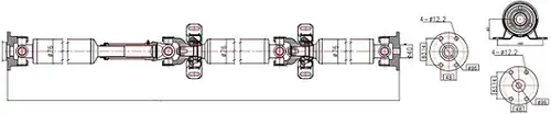 кардан, задвижване на оста SERCORE 32134