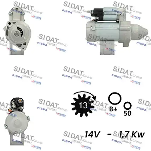 стартер SIDAT S12DE0360