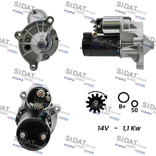 стартер SIDAT S12VA0071A2