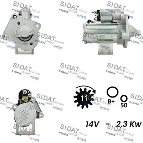 стартер SIDAT S12VA0124A2