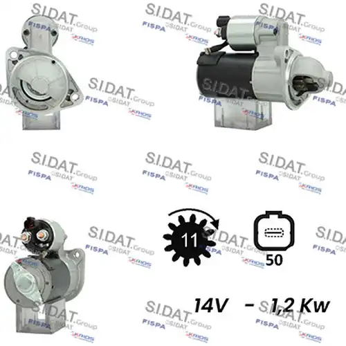 стартер SIDAT S12VA0414A2