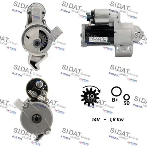 стартер SIDAT S12VA0867