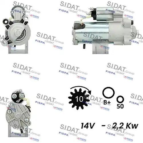 стартер SIDAT S12VS0481A2