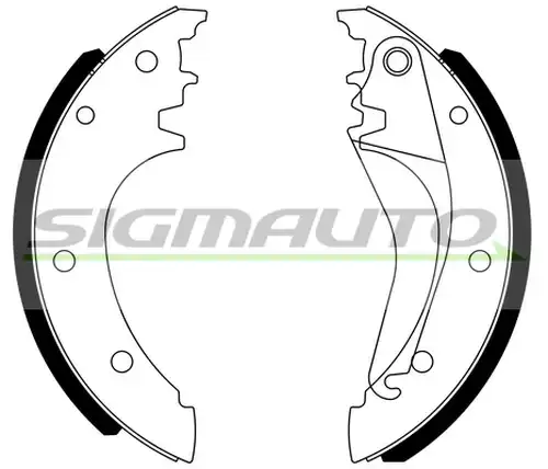 комплект спирачна челюст SIGMAUTO SFA185