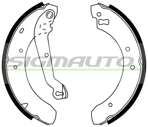комплект спирачна челюст SIGMAUTO SFA222