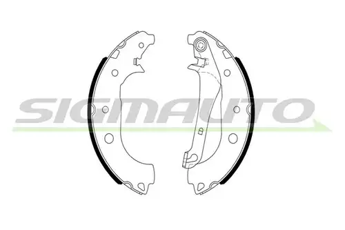 комплект спирачна челюст SIGMAUTO SFA250