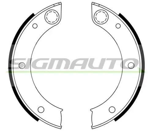 комплект спирачна челюст, ръчна спирачка SIGMAUTO SFA396