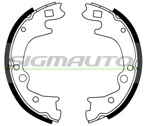 комплект спирачна челюст, ръчна спирачка SIGMAUTO SFA748