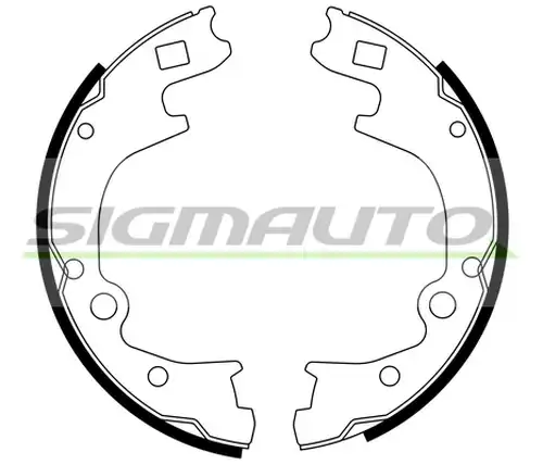 комплект спирачна челюст, ръчна спирачка SIGMAUTO SFA793