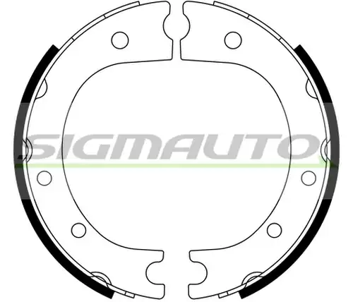 комплект спирачна челюст, ръчна спирачка SIGMAUTO SFA963