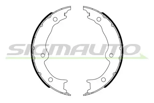 комплект спирачна челюст, ръчна спирачка SIGMAUTO SFA993
