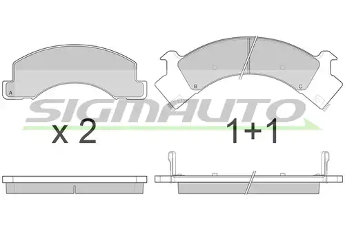 накладки SIGMAUTO SPB084