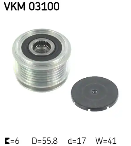 механизъм за свободен ход на генератор SKF VKM 03100