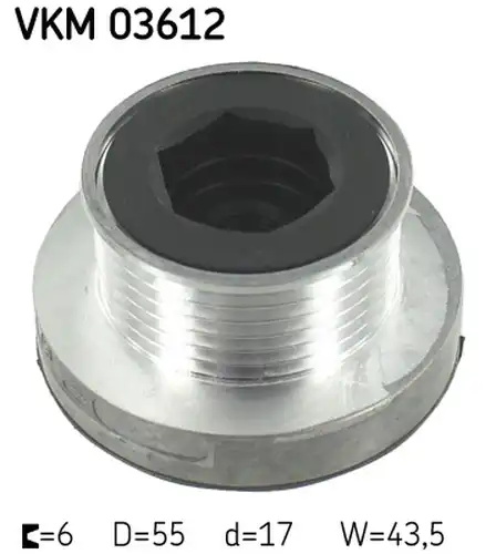 механизъм за свободен ход на генератор SKF VKM 03612