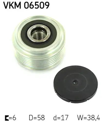 механизъм за свободен ход на генератор SKF VKM 06509