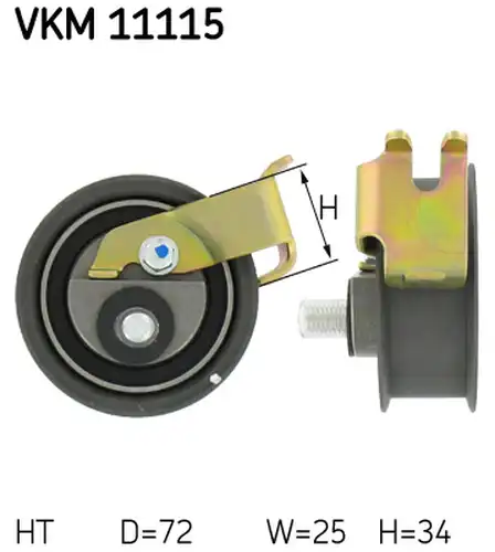 обтяжна ролка, ангренаж SKF VKM 11115