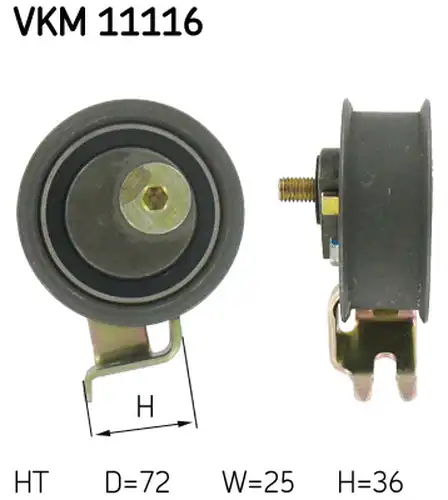 обтяжна ролка, ангренаж SKF VKM 11116