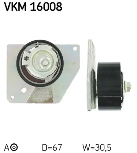 обтяжна ролка, ангренаж SKF VKM 16008