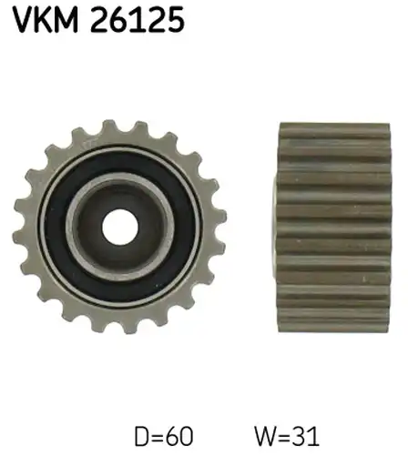 паразитна/ водеща ролка, зъбен ремък SKF VKM 26125