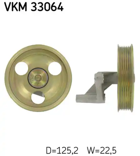 паразитна/ водеща ролка, пистов ремък SKF VKM 33064