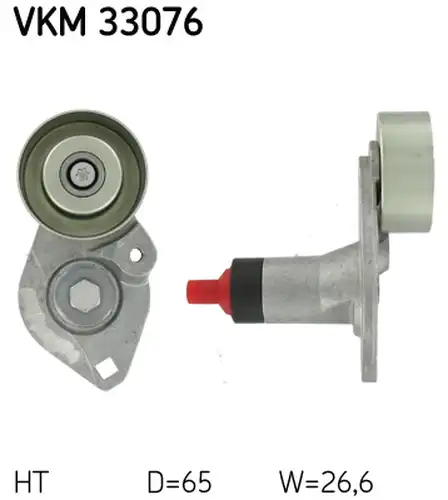 обтящна ролка, пистов ремък SKF VKM 33076