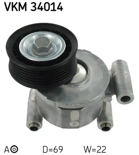 обтящна ролка, пистов ремък SKF VKM 34014