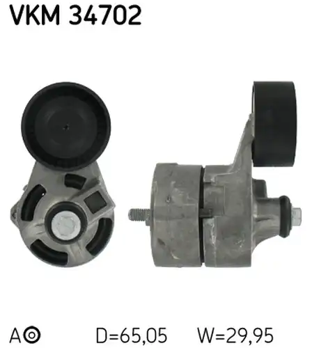 обтящна ролка, пистов ремък SKF VKM 34702