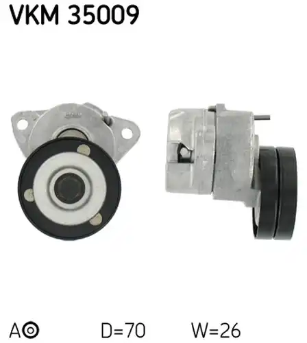 обтящна ролка, пистов ремък SKF VKM 35009