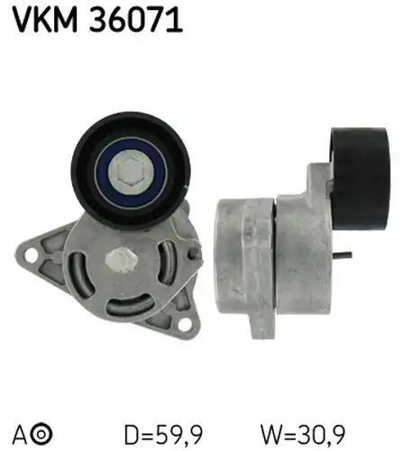 обтящна ролка, пистов ремък SKF VKM 36071