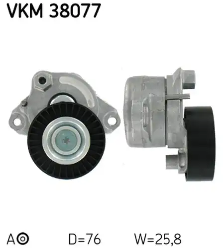 обтящна ролка, пистов ремък SKF VKM 38077