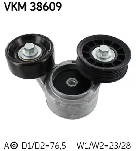 обтящна ролка, пистов ремък SKF VKM 38609