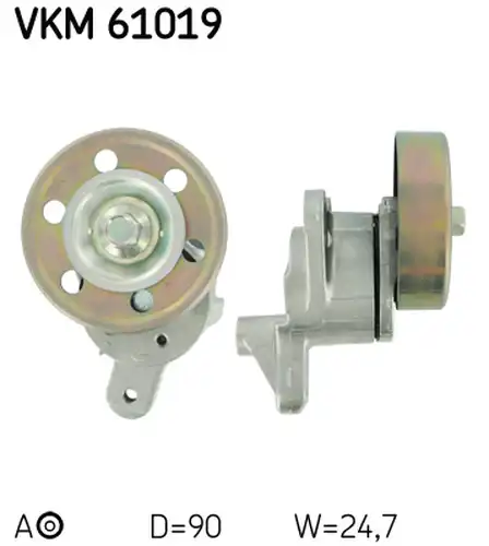 обтящна ролка, пистов ремък SKF VKM 61019