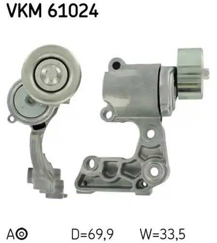 обтящна ролка, пистов ремък SKF VKM 61024