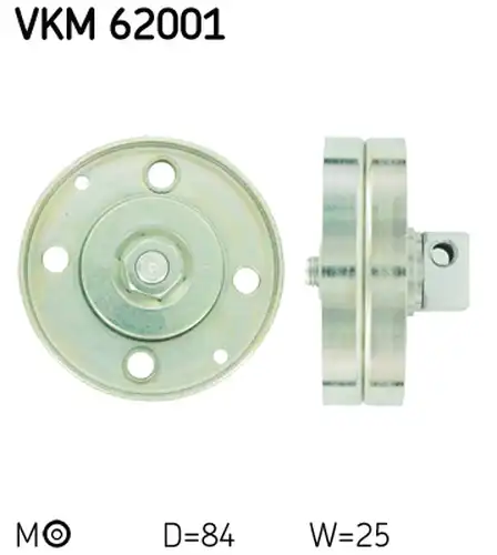 обтящна ролка, пистов ремък SKF VKM 62001