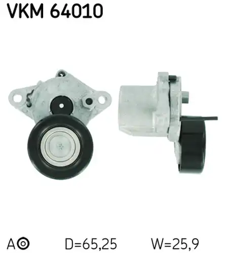 обтящна ролка, пистов ремък SKF VKM 64010