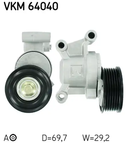 обтящна ролка, пистов ремък SKF VKM 64040