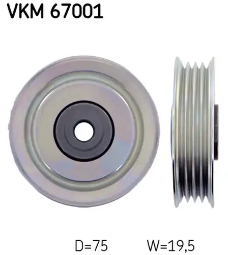 паразитна/ водеща ролка, пистов ремък SKF VKM 67001