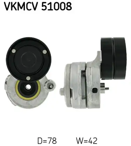 обтящна ролка, пистов ремък SKF VKMCV 51008