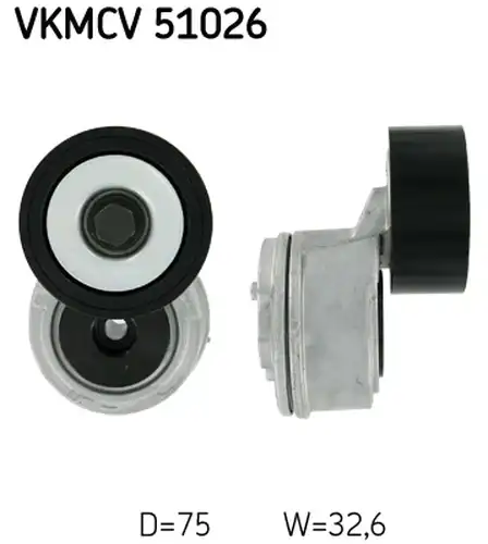 обтящна ролка, пистов ремък SKF VKMCV 51026