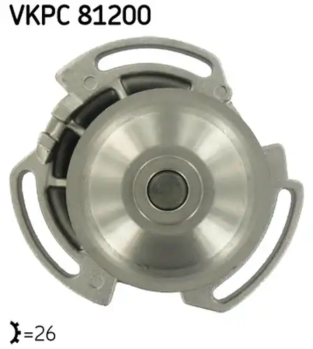 водна помпа, охлаждане на двигателя SKF VKPC 81200