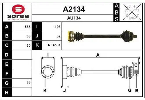 полуоска SNRA A2134