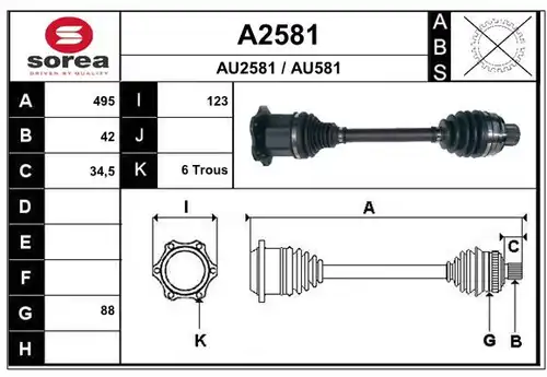 полуоска SNRA A2581